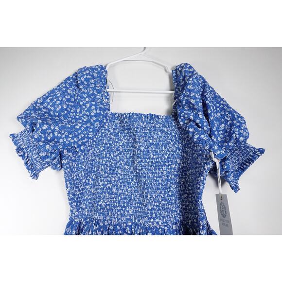 New Tuckernuck Hyacinth House Blue Ditsy Floral Pai Mini Dress Size M 1733-92 - Picture 7 of 12